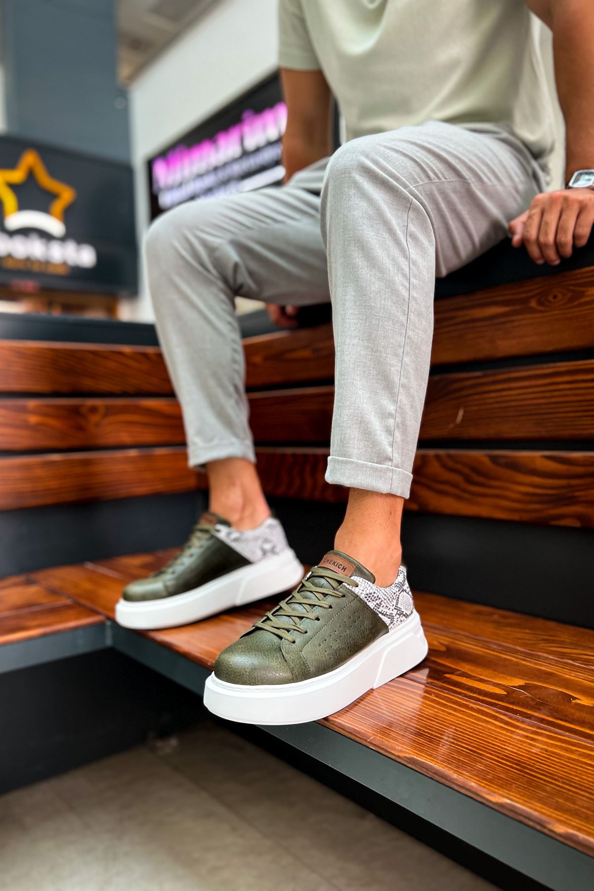 ch145-cbt-sauerbergg-erkek-a-24714_3 CH145 - CBT Sauerbergg Erkek Ayakkabı HAKI - Görsel 3