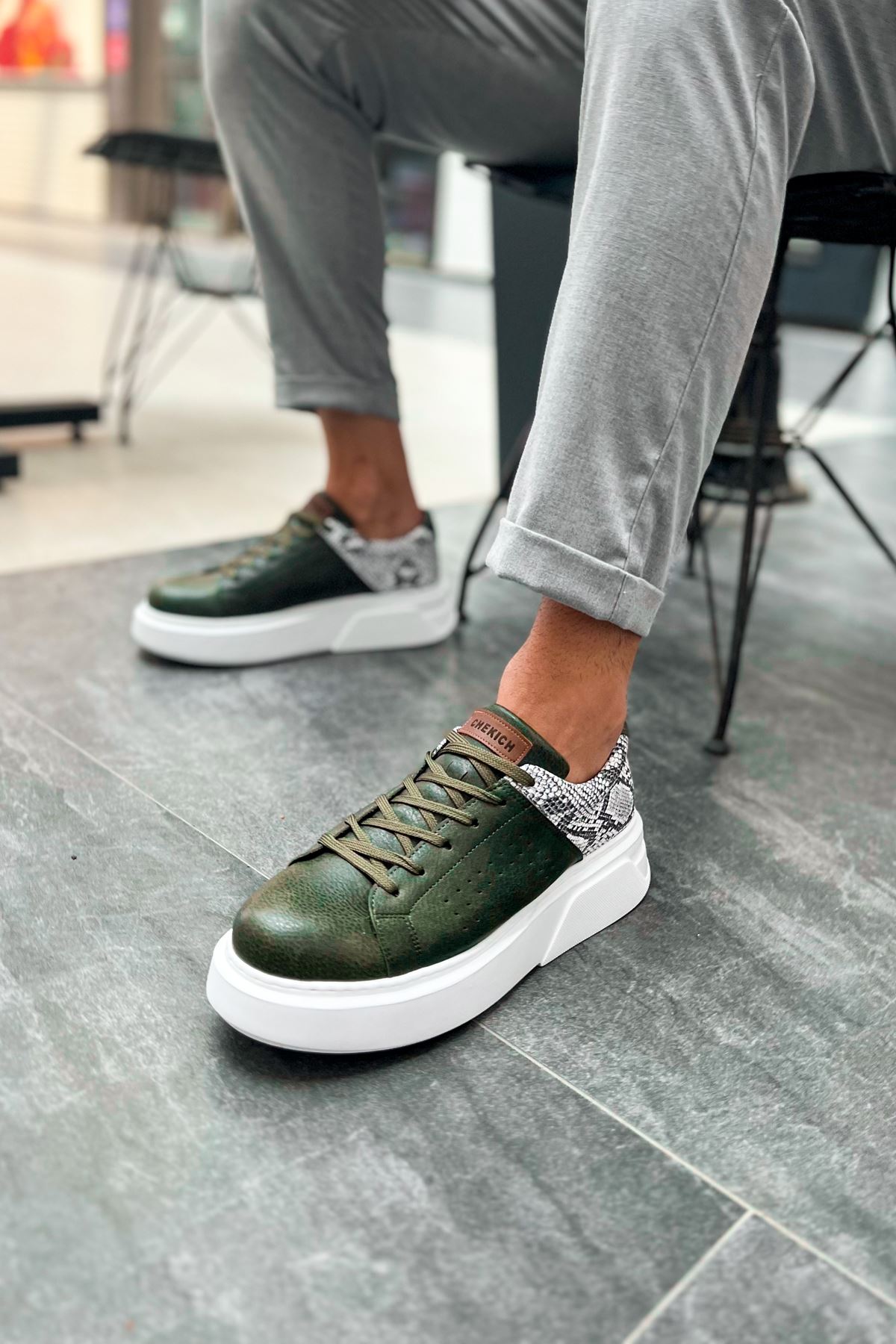 ch145-cbt-sauerbergg-erkek-a-24714_4 CH145 - CBT Sauerbergg Erkek Ayakkabı HAKI - Görsel 4