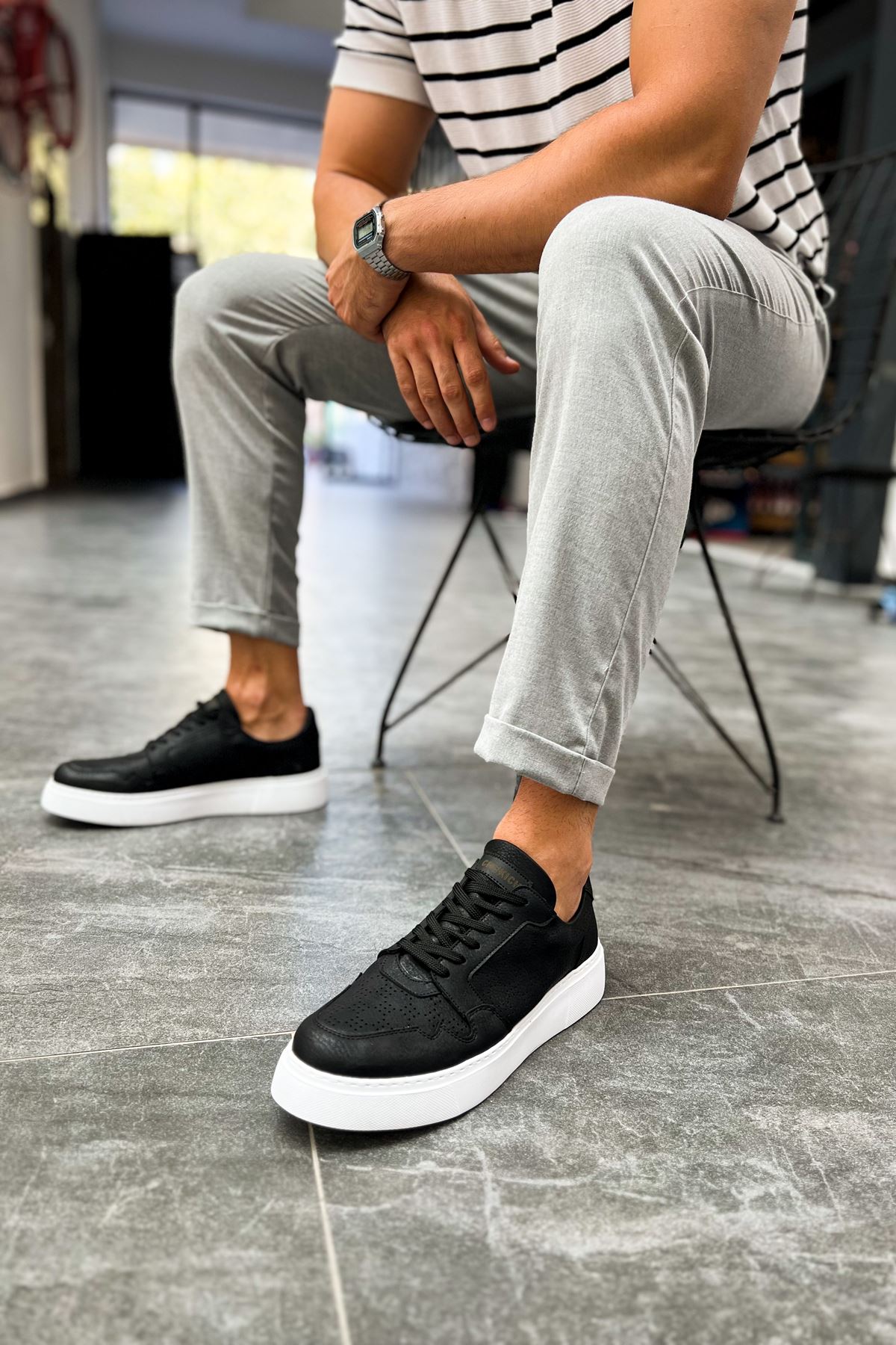 ch153-cbt-oxford-erkek-ayakk-24757_2 CH153 - CBT Oxford Erkek Ayakkabı SIYAH - Görsel 2