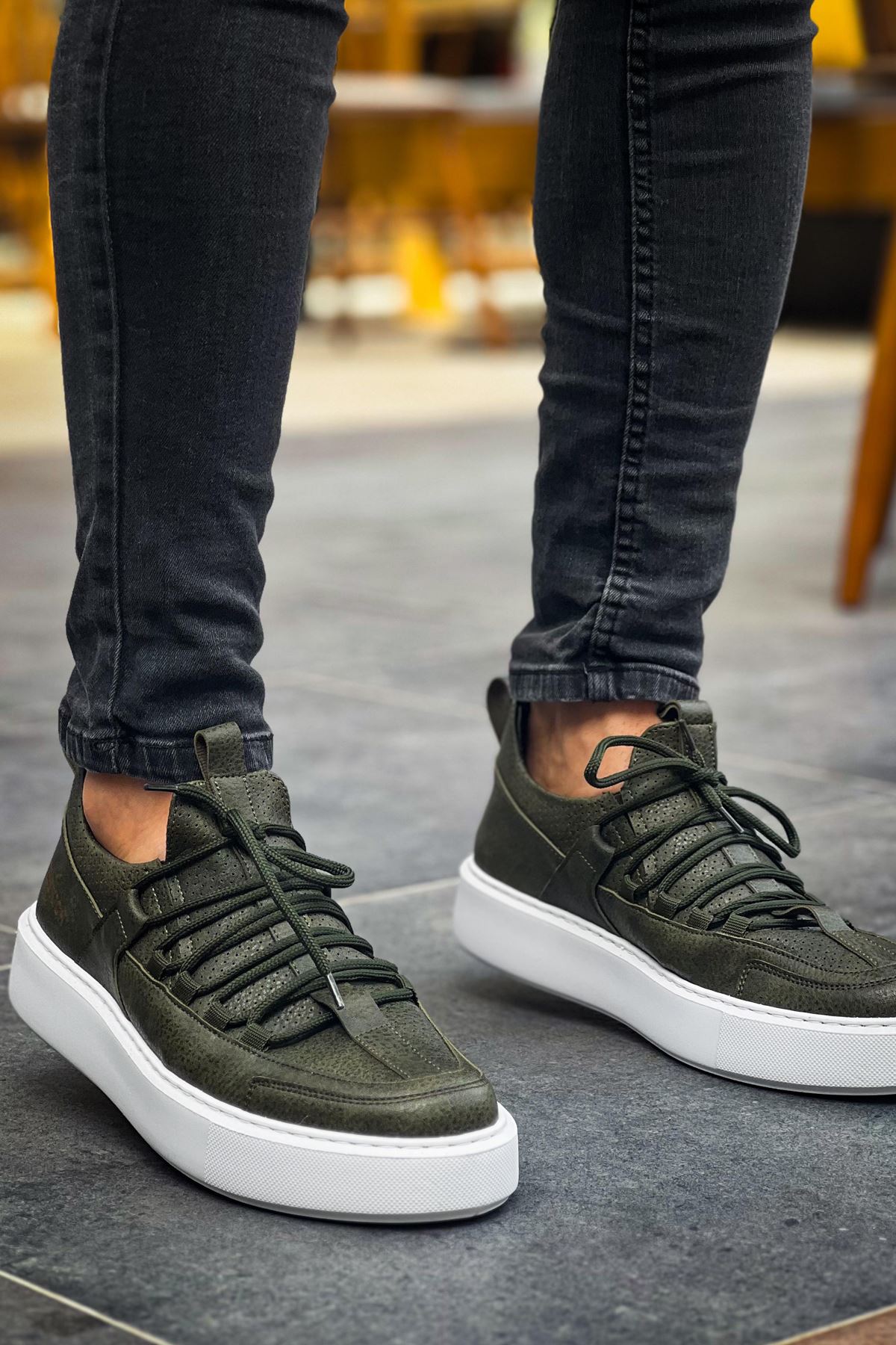 ch159-cbt-saturn-erkek-ayakk-24770_2 CH159 - CBT Saturn Erkek Ayakkabı HAKI - Görsel 2