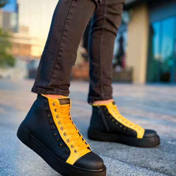 CH167 - GST Blazer Erkek Bot SIYAH - SARI