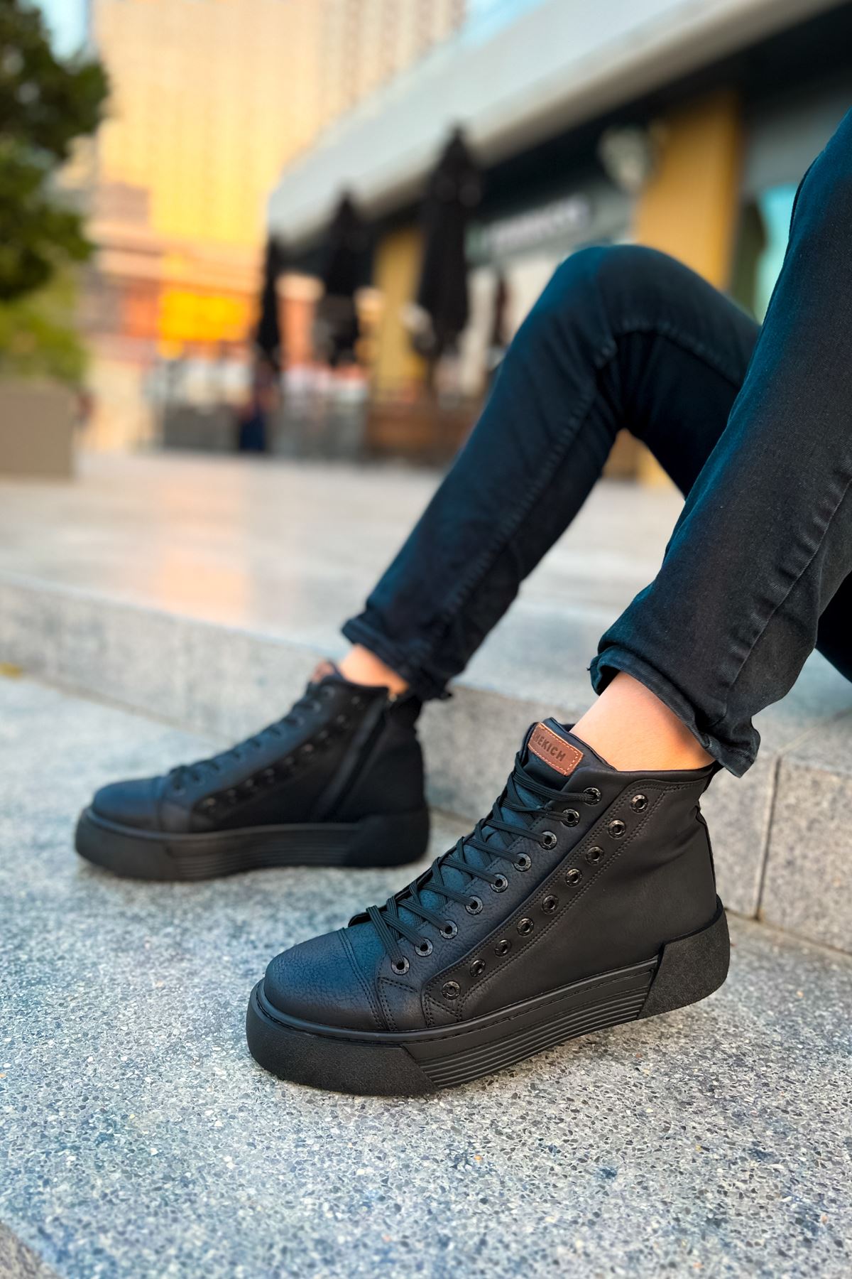 ch167-gst-blazer-erkek-bot-s-24786_3 CH167 - GST Blazer Erkek Bot SIYAH/SIYAH - Görsel 3