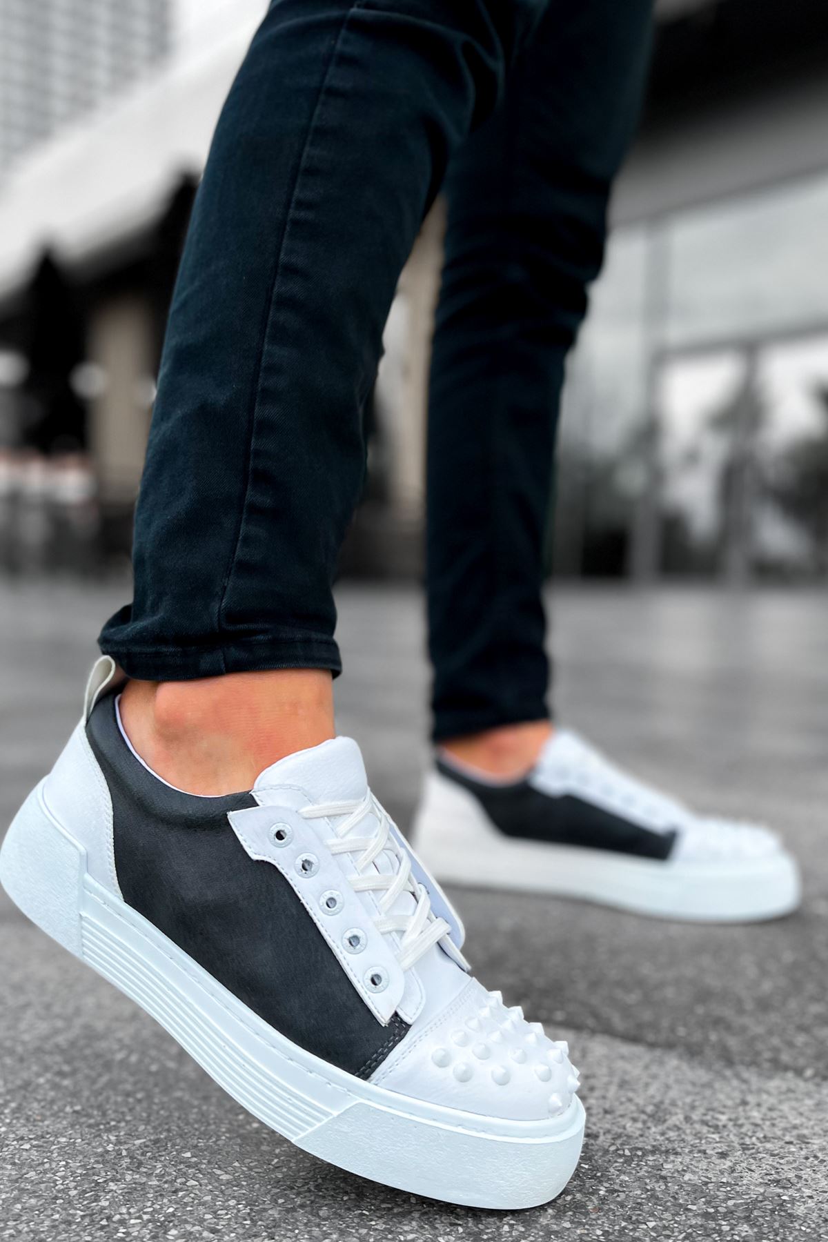 ch169-cbt-thorn-erkek-ayakka-24789_2 CH169 - CBT Thorn Erkek Ayakkabı ANTRASIT/BEYAZ - Görsel 2