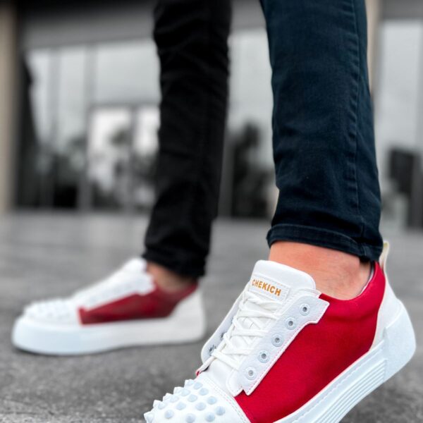 CH169 - CBT Thorn Erkek Ayakkabı BEYAZ / KIRMIZI