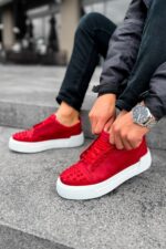 CH169 - CBT Thorn Erkek Ayakkabı KIRMIZI - Görsel 4