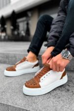 CH169 - CBT Thorn Erkek Ayakkabı TABA/BEYAZ - Görsel 4