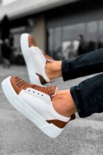 CH169 - CBT Thorn Erkek Ayakkabı TABA/BEYAZ - Görsel 5