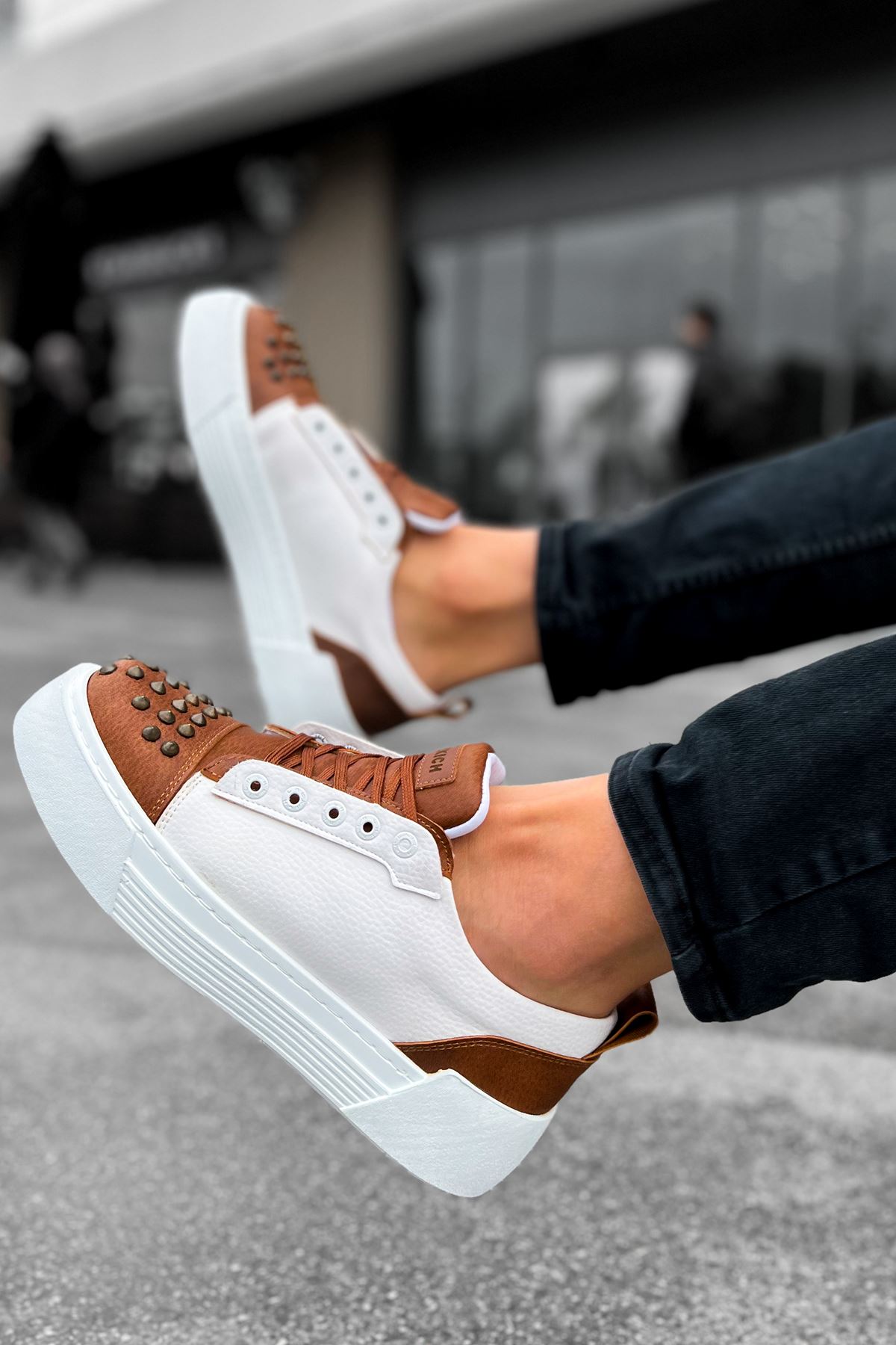 ch169-cbt-thorn-erkek-ayakka-24796_5 CH169 - CBT Thorn Erkek Ayakkabı TABA/BEYAZ - Görsel 5