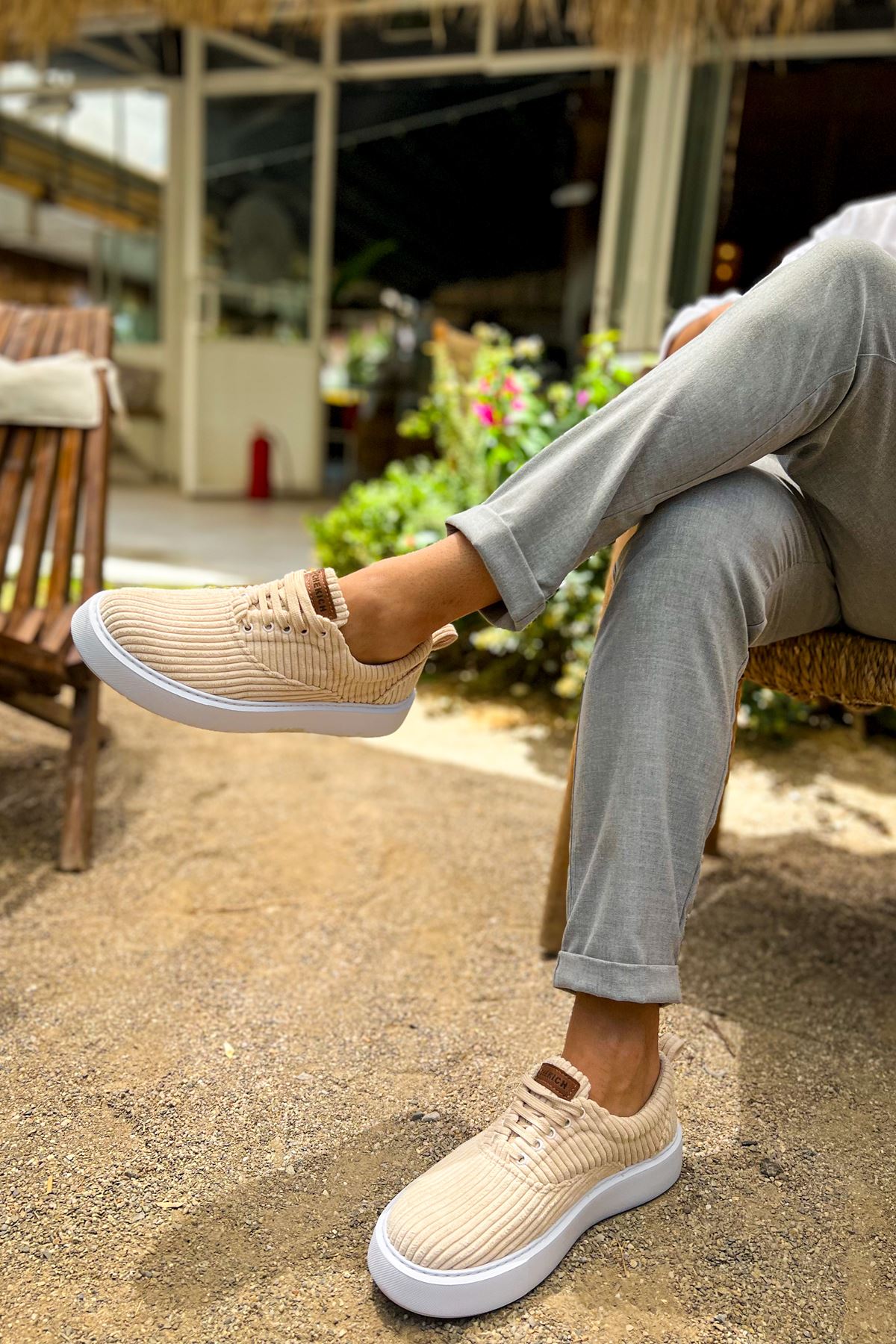 ch173-kbt-velluto-erkek-ayak-24810_2 CH173 - KBT Velluto Erkek Ayakkabı BEJ - Görsel 2