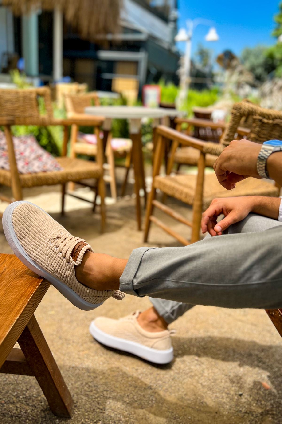 ch173-kbt-velluto-erkek-ayak-24810_3 CH173 - KBT Velluto Erkek Ayakkabı BEJ - Görsel 3