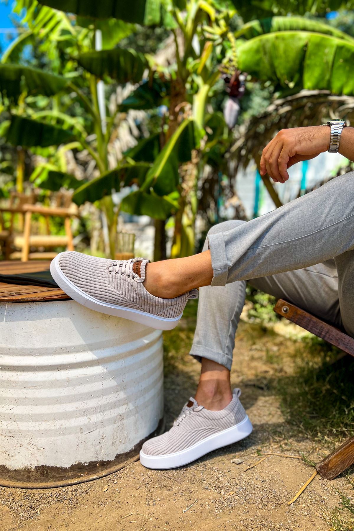 ch173-kbt-velluto-erkek-ayak-24812_2 CH173 - KBT Velluto Erkek Ayakkabı GRI - Görsel 2