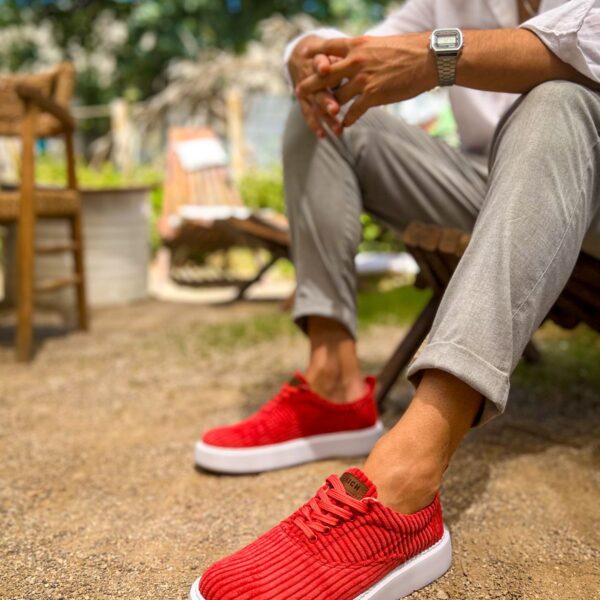 CH173 - KBT Velluto Erkek Ayakkabı KIRMIZI