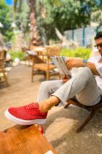 CH173 - KBT Velluto Erkek Ayakkabı KIRMIZI - Görsel 4