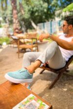 CH173 - KBT Velluto Erkek Ayakkabı SU YESILI - Görsel 3