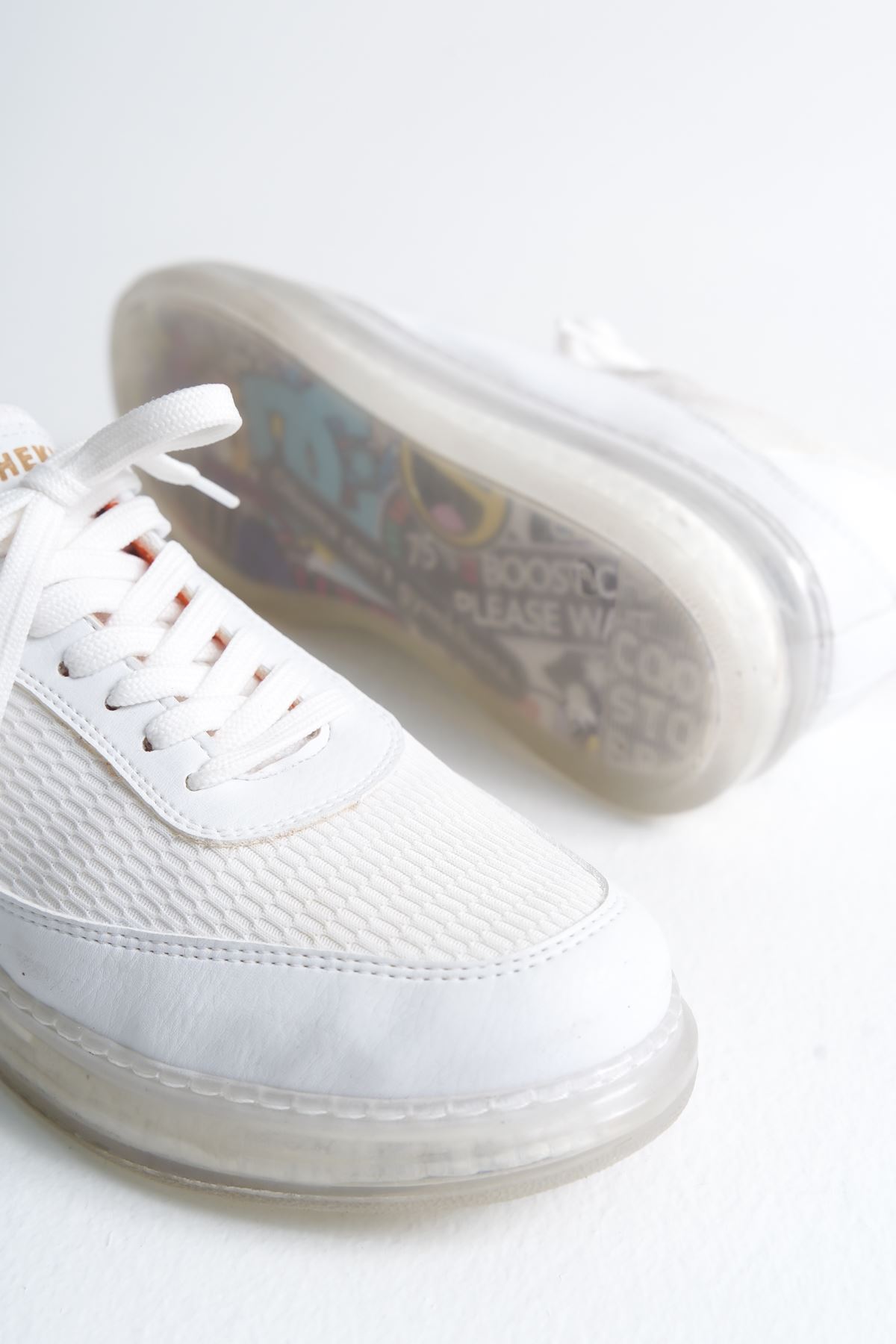 ch181-rrt-ipekyol-erkek-ay-24856_3 CH181 - RRT İpekyol  Erkek Ayakkabı BEYAZ - TURUNCU - Görsel 3