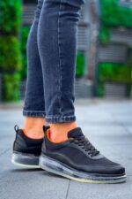 CH181 - RRT İpekyol  Erkek Ayakkabı SIYAH - TURUNCU