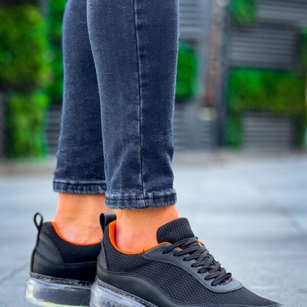 CH181 - RRT İpekyol  Erkek Ayakkabı SIYAH - TURUNCU