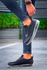 CH181 - RRT İpekyol  Erkek Ayakkabı SIYAH - TURUNCU - Görsel 2