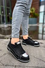 CH183 - CST Jet Setter Mirror  Erkek Ayakkabı SIYAH/GUMUS - Görsel 4