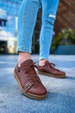 CH191 - CKT Side Buckle Erkek Ayakkabı TABA - Görsel 2