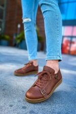 CH191 - CKT Side Buckle Erkek Ayakkabı TABA - Görsel 3