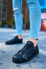 CH191 - CST Side Buckle Erkek Ayakkabı SIYAH - Görsel 3