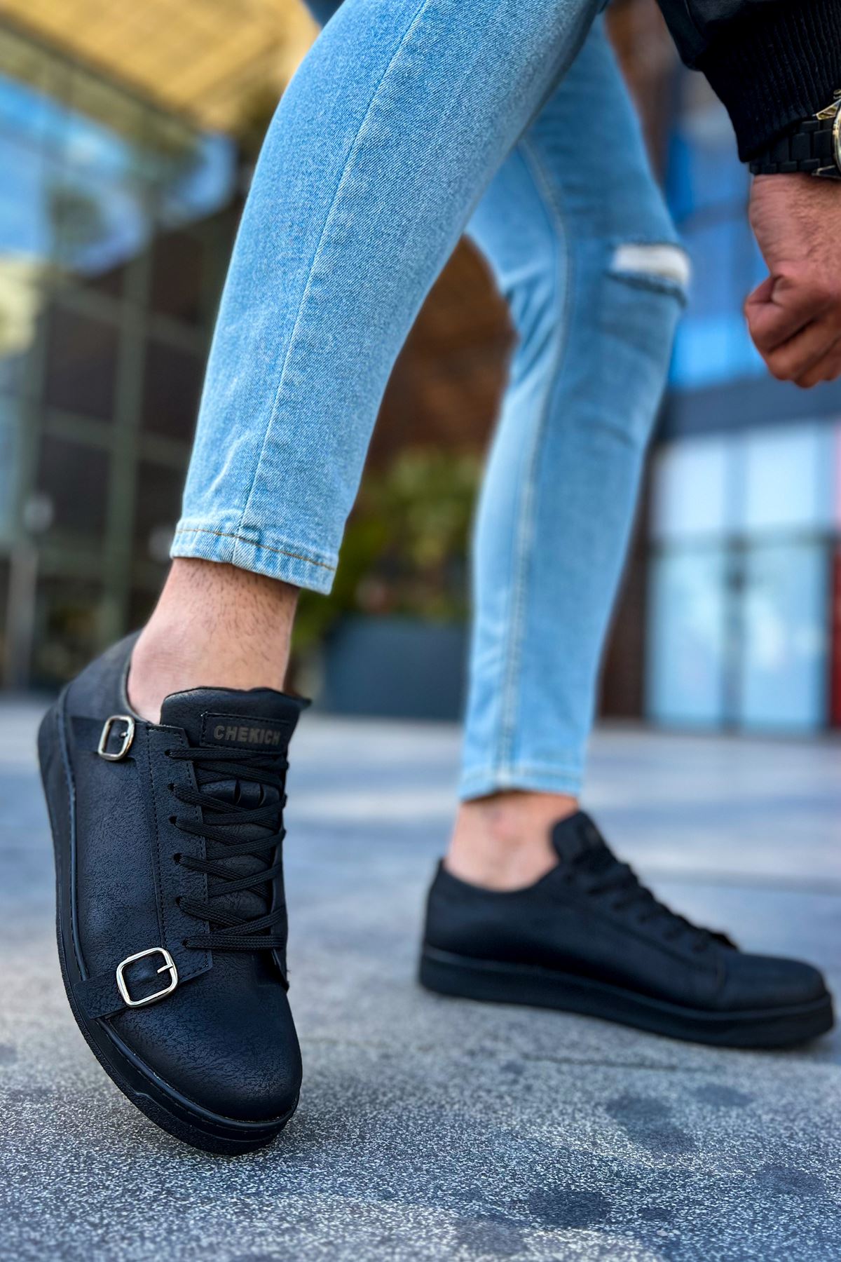 ch191-cst-side-buckle-erkek-24888_5 CH191 - CST Side Buckle Erkek Ayakkabı SIYAH - Görsel 5