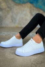 CH203 - OBT Maglieria Erkek Ayakkabı BEYAZ - Görsel 4
