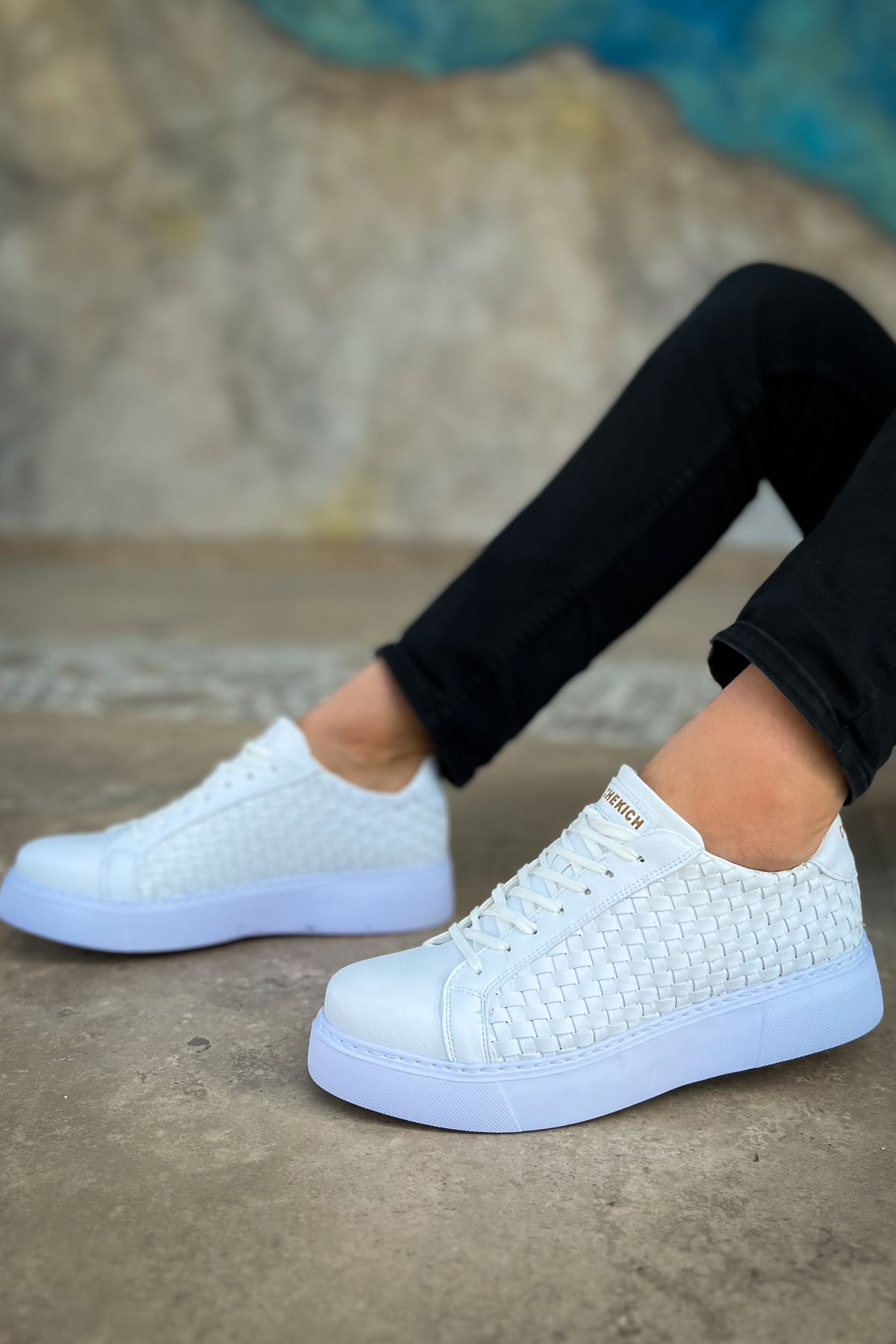 ch203-obt-maglieria-erkek-ay-24898_4 CH203 - OBT Maglieria Erkek Ayakkabı BEYAZ - Görsel 4