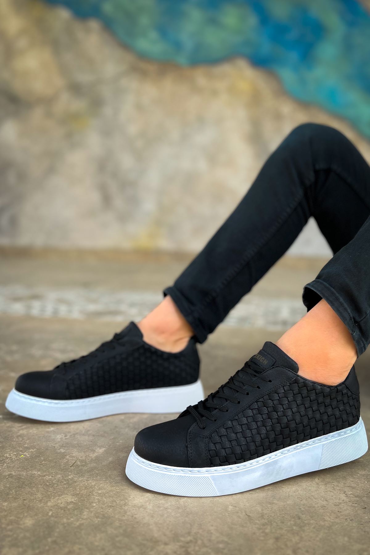 ch203-obt-maglieria-erkek-ay-24899_2 CH203 - OBT Maglieria Erkek Ayakkabı SIYAH - Görsel 2