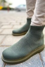 CH207 - TRT Maglieria-T Erkek Ayakkabı HAKI - Görsel 2