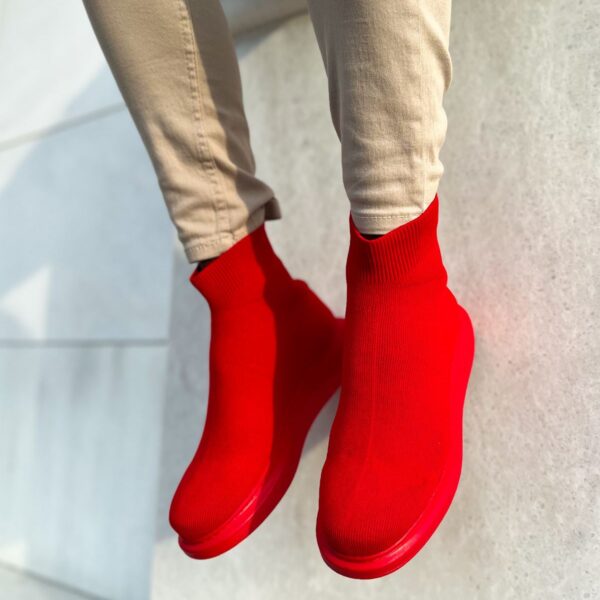 CH207 - TRT Maglieria-T Erkek Ayakkabı KIRMIZI