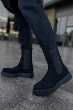 CH223 - SRT Alaska Süet Erkek Bot SIYAH - Görsel 2