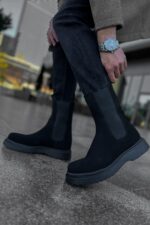 CH223 - SRT Alaska Süet Erkek Bot SIYAH - Görsel 3