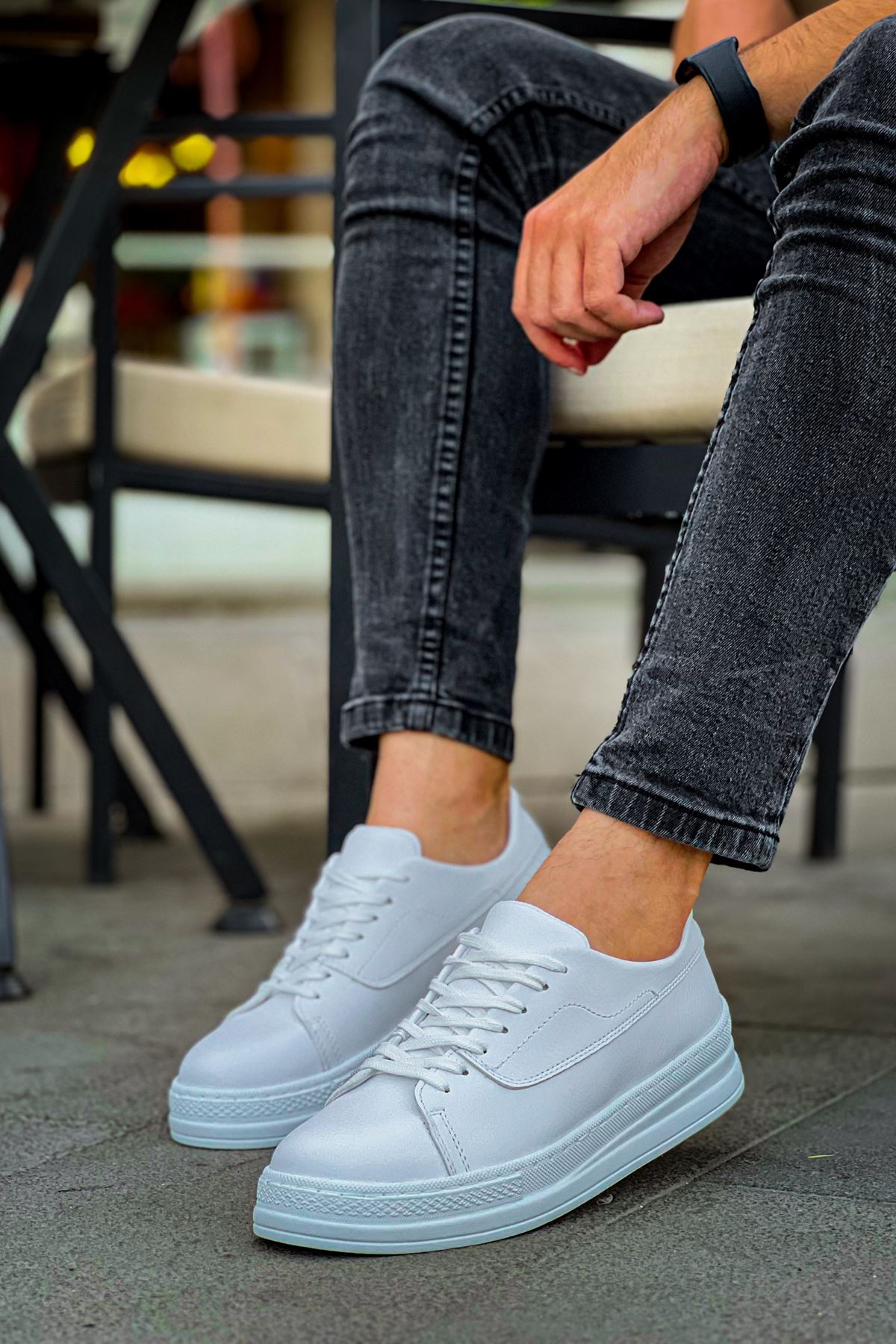 ch2401-cbt-erkek-ayakkabi-b-24940_2 CH2401 - CBT Erkek Ayakkabı BEYAZ - Görsel 2