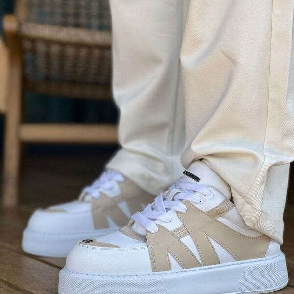 CH2407 - CBT Star-X Erkek Spor Ayakkabı BEYAZ / BEJ