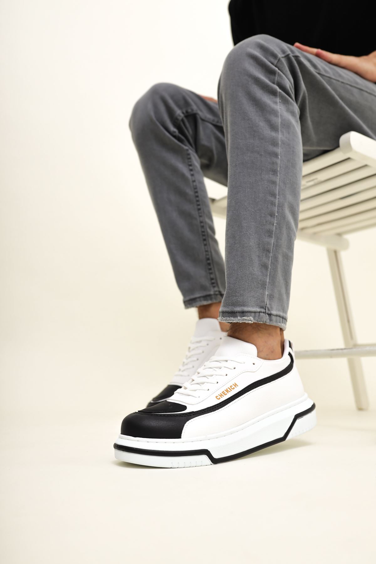 ch241-cbt-signature-line-up-24975_2 CH241 - CBT Signature Line Up Erkek Ayakkabı SIYAH/BEYAZ - Görsel 2