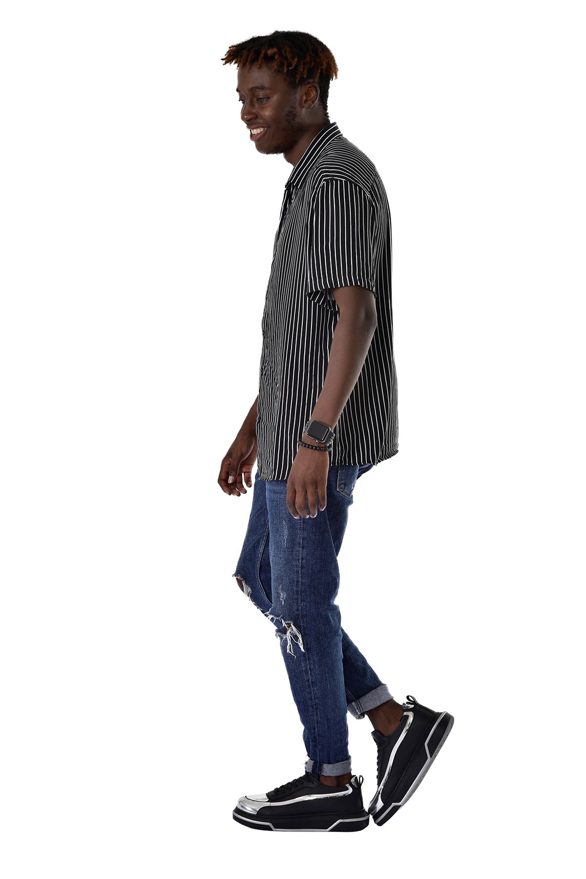 ch241-cst-signature-line-up-24978_2 CH241 - CST Signature Line Up Erkek Ayakkabı SIYAH/GUMUS - Görsel 2