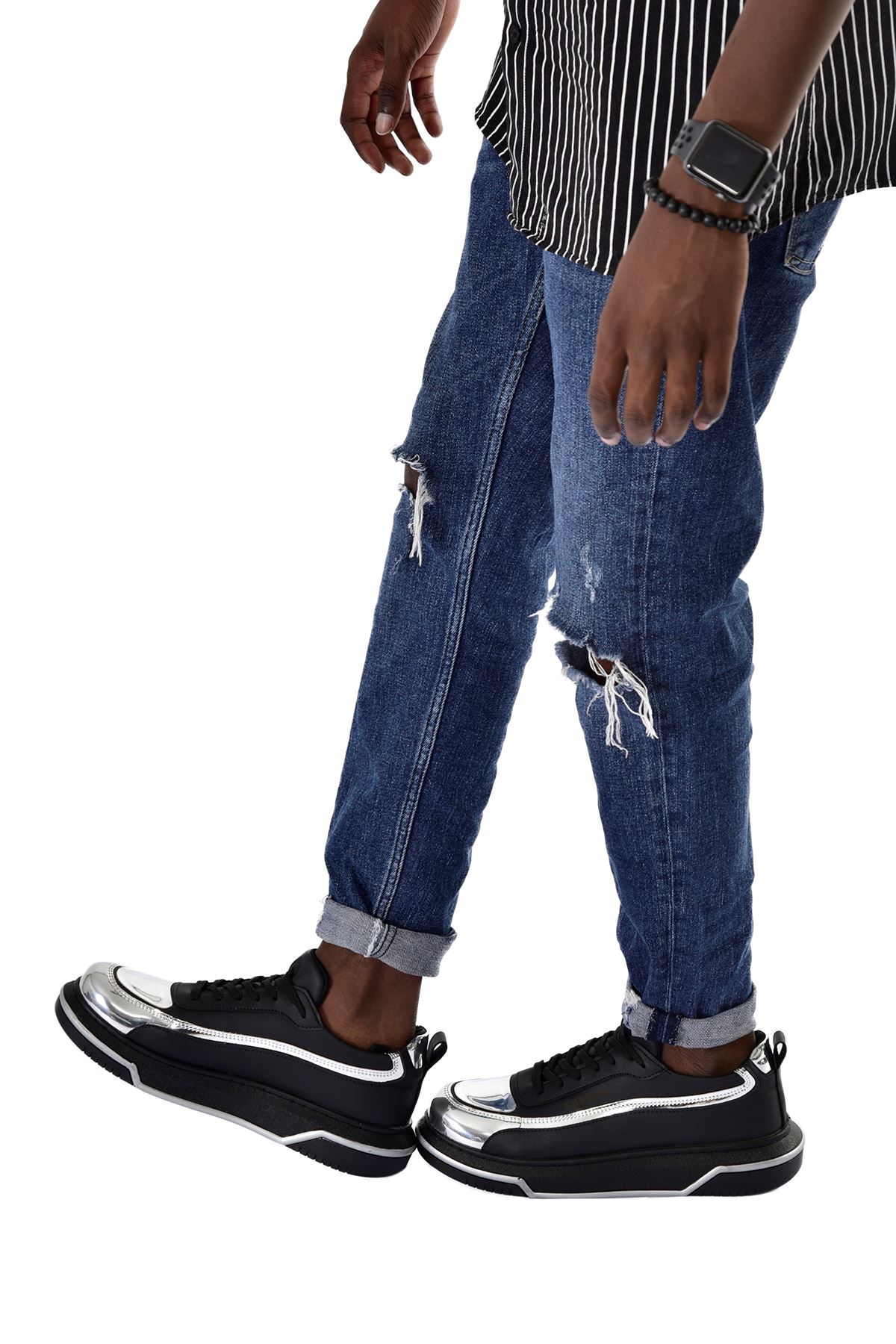 ch241-cst-signature-line-up-24978_3 CH241 - CST Signature Line Up Erkek Ayakkabı SIYAH/GUMUS - Görsel 3