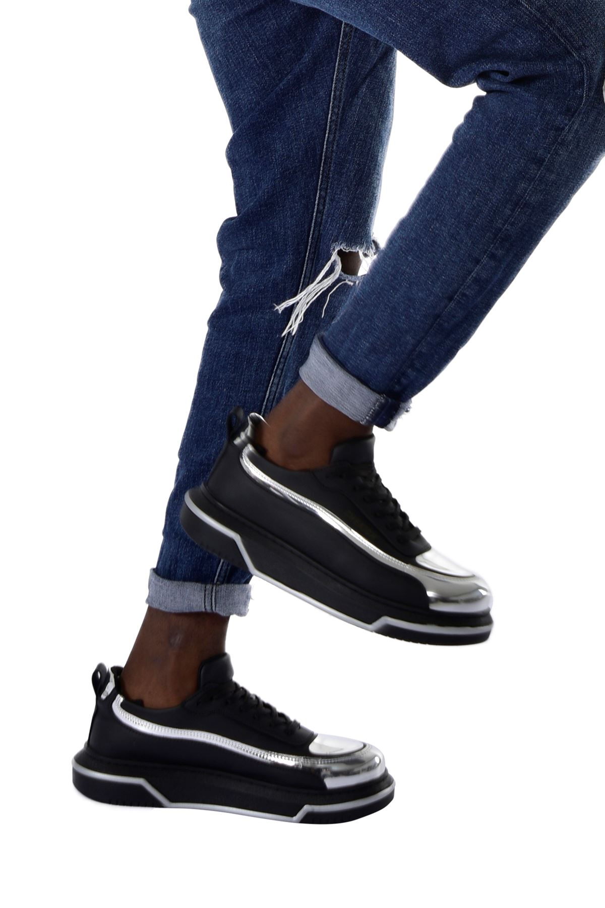 ch241-cst-signature-line-up-24978_5 CH241 - CST Signature Line Up Erkek Ayakkabı SIYAH/GUMUS - Görsel 5