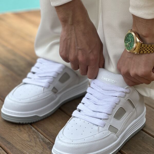 CH2410 - CBT Avax  Erkek Spor Ayakkabı BEYAZ/GRI