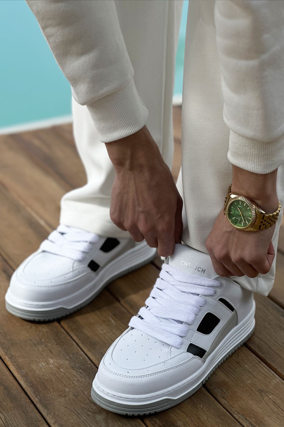 ch2410-cbt-avax-erkek-spor-24993_3 CH2410 - CBT Avax  Erkek Spor Ayakkabı BEYAZ/SIYAH - Görsel 3