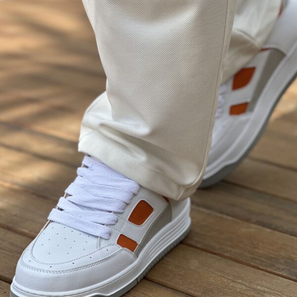 CH2410 - CBT Avax  Erkek Spor Ayakkabı Beyaz/Turuncu