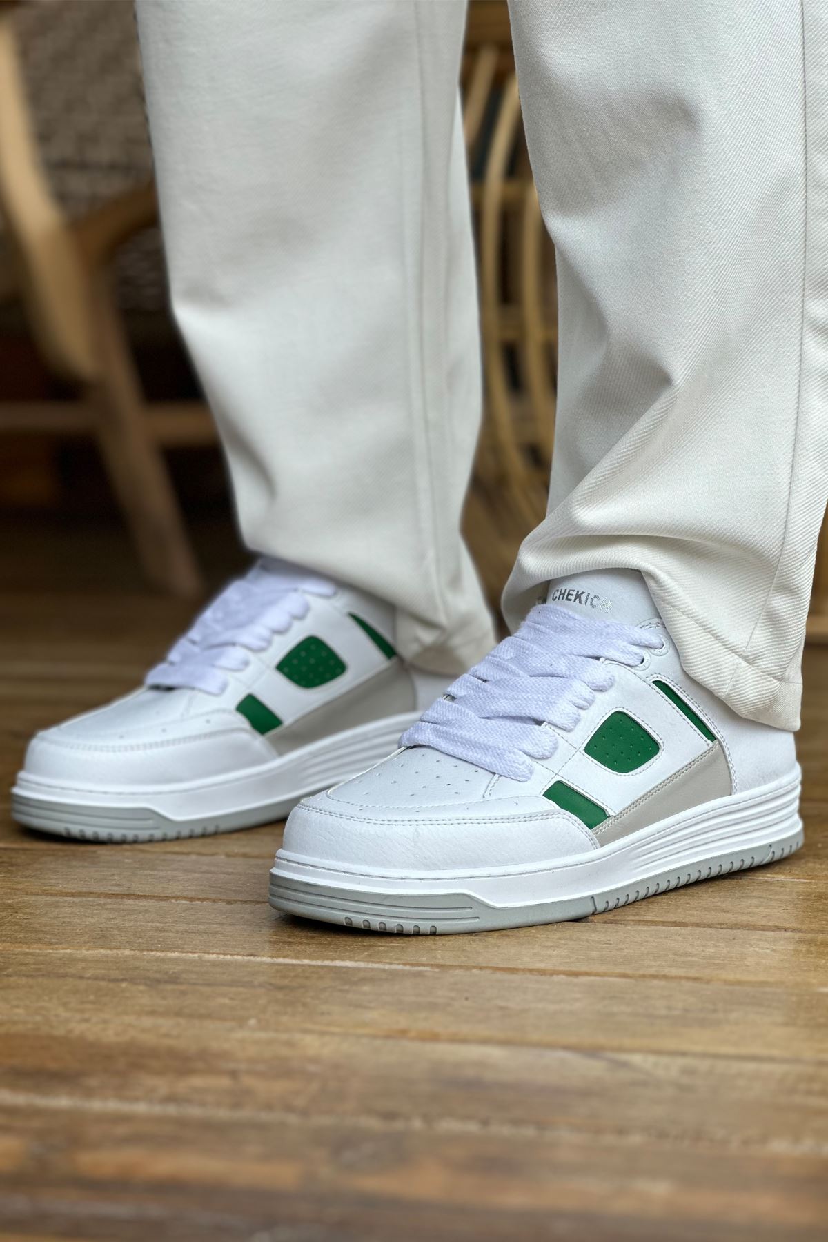 ch2410-cbt-avax-erkek-spor-24995_2 CH2410 - CBT Avax  Erkek Spor Ayakkabı BEYAZ/YESIL - Görsel 2