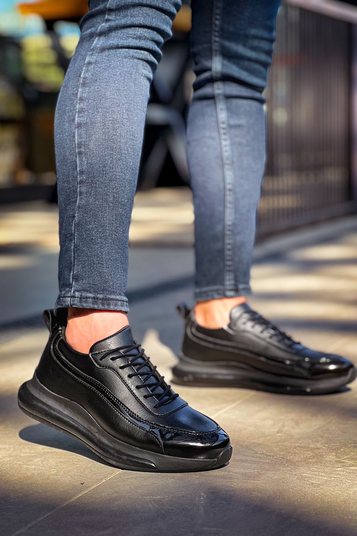 ch2419-fst-erkek-ayakkabi-s-25005_3 CH2419 - FST Erkek Ayakkabı SIYAH - Görsel 3