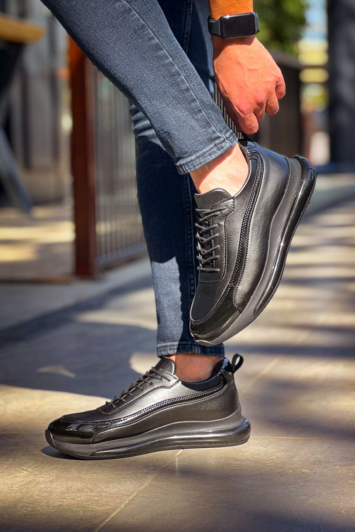 ch2419-fst-erkek-ayakkabi-s-25005_4 CH2419 - FST Erkek Ayakkabı SIYAH - Görsel 4