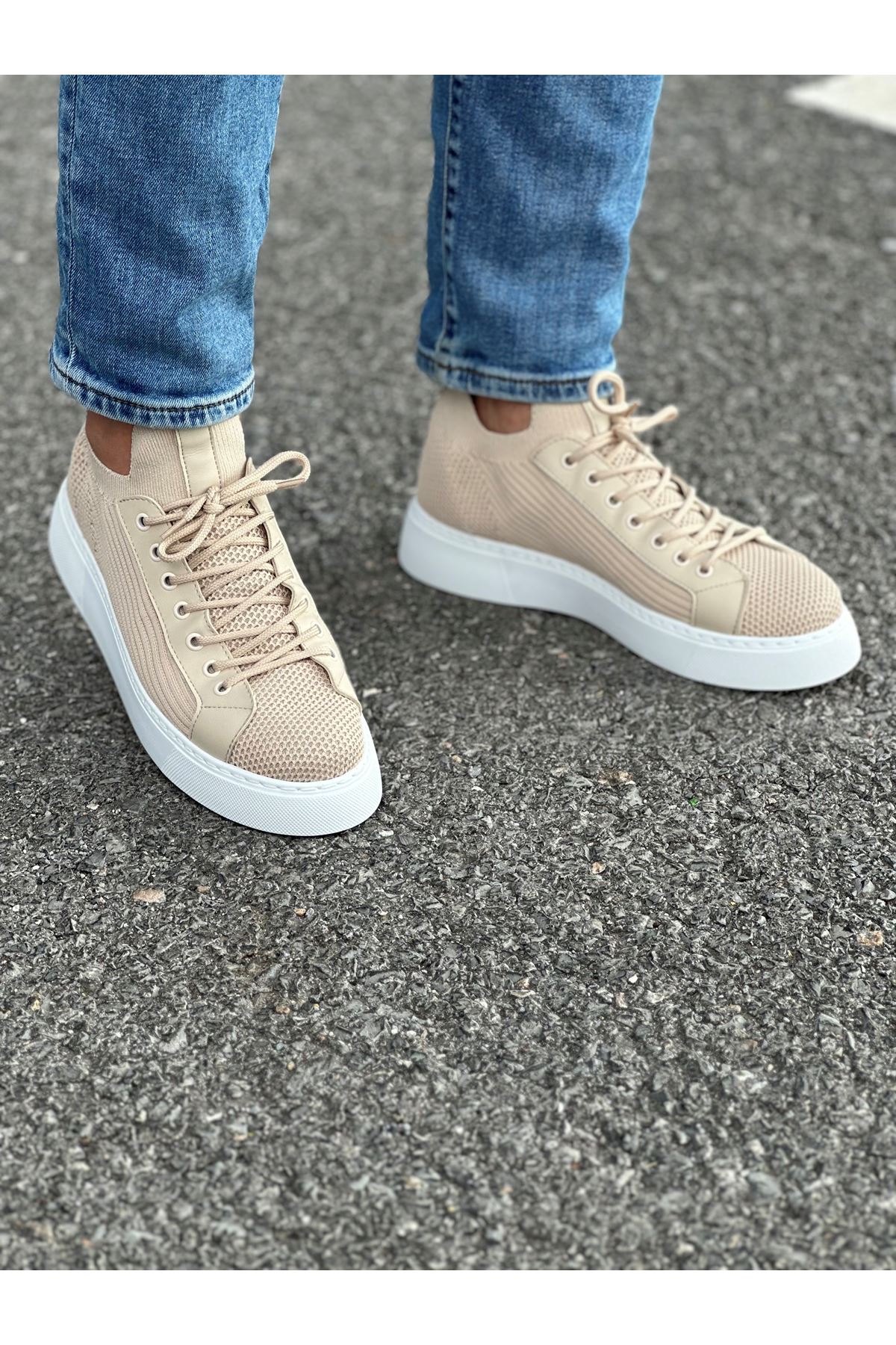 ch2423-tbt-erkek-ayakkabi-b-25007_2 CH2423 - TBT Erkek Ayakkabı BEJ - Görsel 2