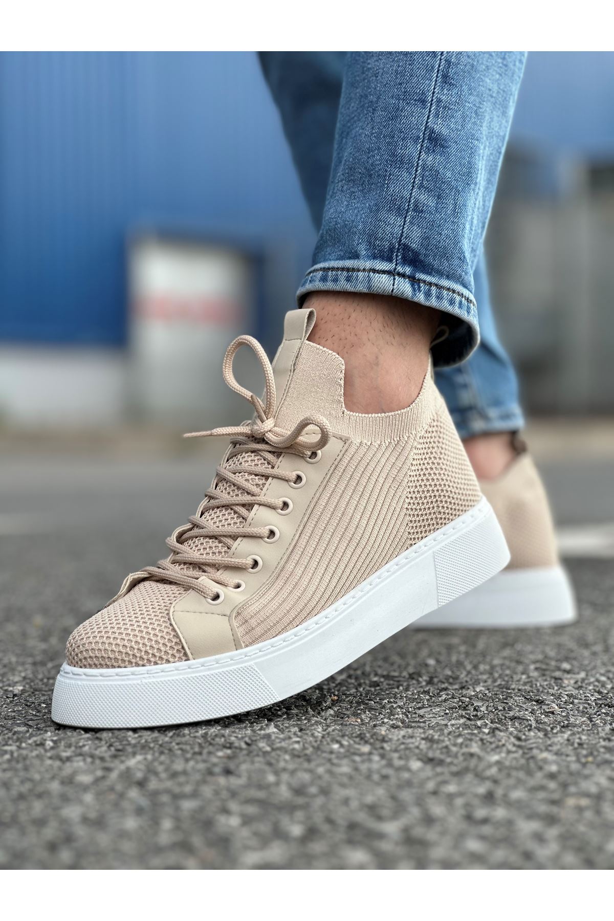 ch2423-tbt-erkek-ayakkabi-b-25007_3 CH2423 - TBT Erkek Ayakkabı BEJ - Görsel 3