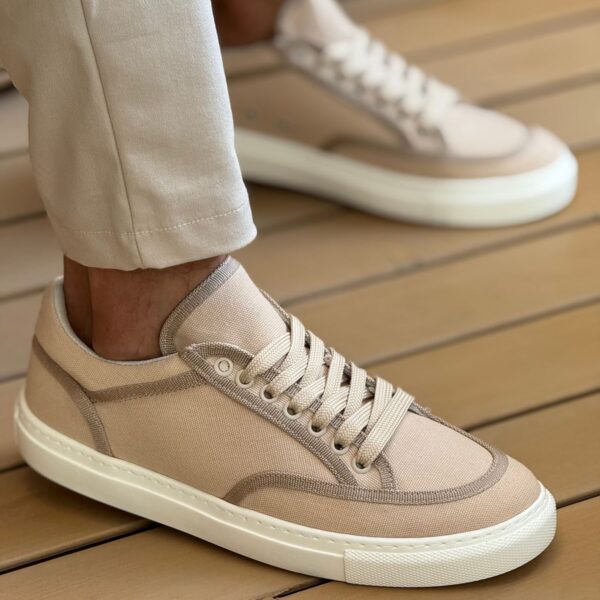 CH2505 - Keten Erkek Ayakkabı BEJ/BEJ