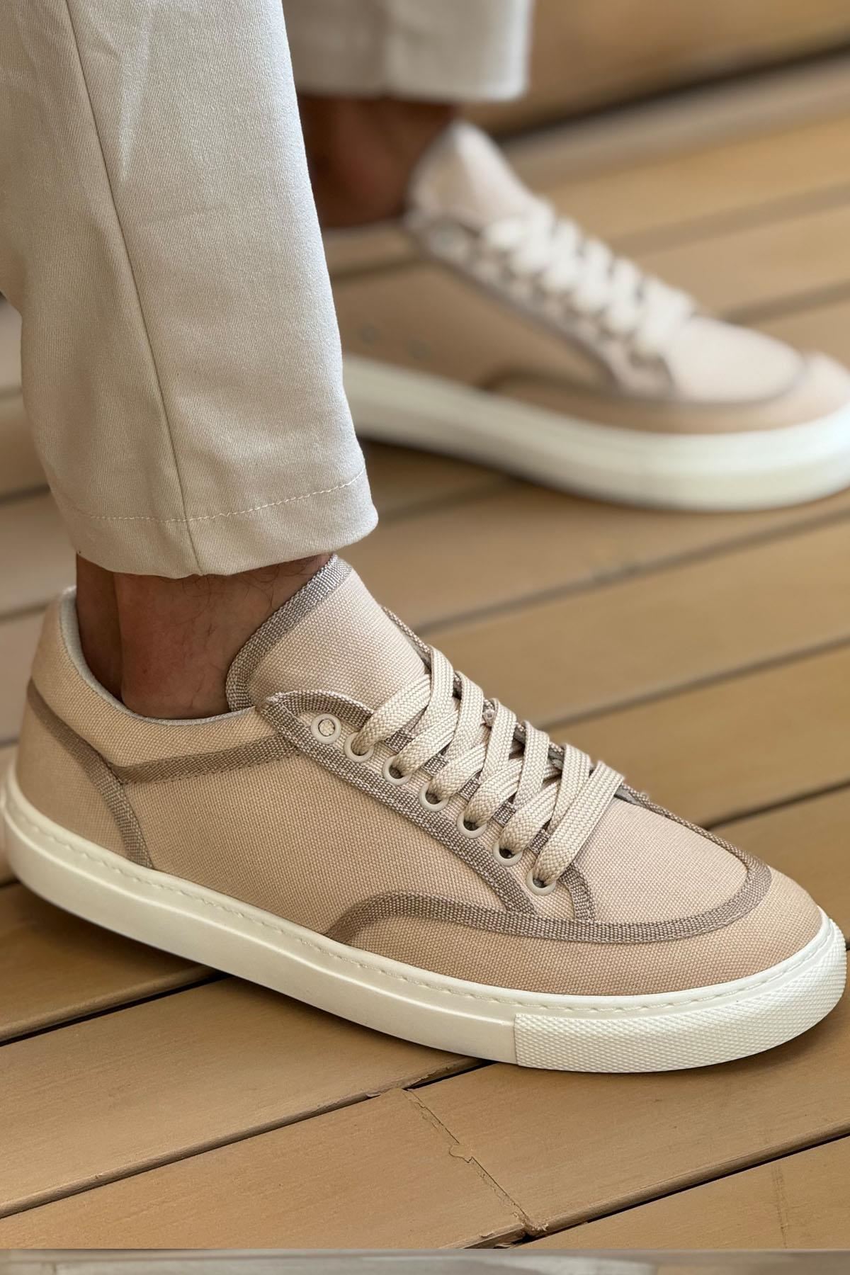 ch2505-keten-erkek-ayakkabi-25022_2 CH2505 - Keten Erkek Ayakkabı BEJ/BEJ - Görsel 2